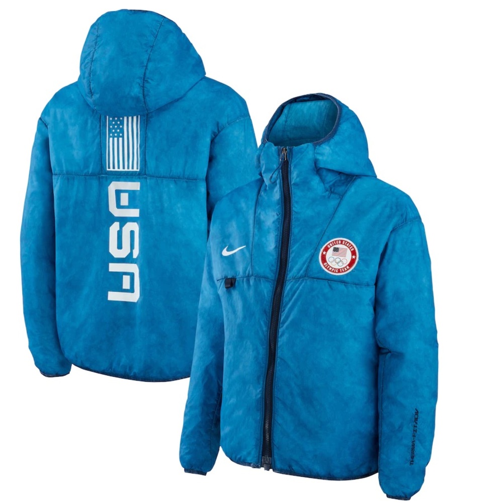 Team USA Olympic Nike Women's Medal Stand Full-Zip Jacket - Blue